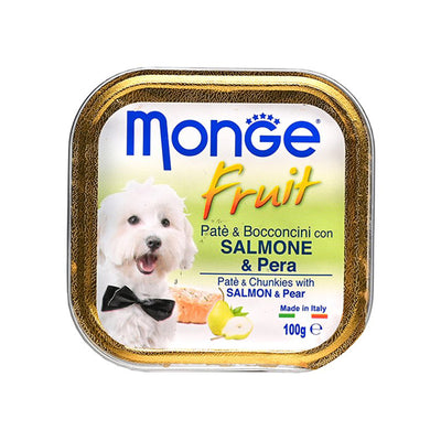 All4pets - Monge Fruit Pate And Chunkies with Salmon and Pear Dog Food