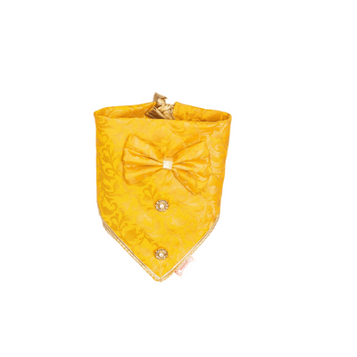 Pawgypets - Occasion wear Bow Bandana | Yellow