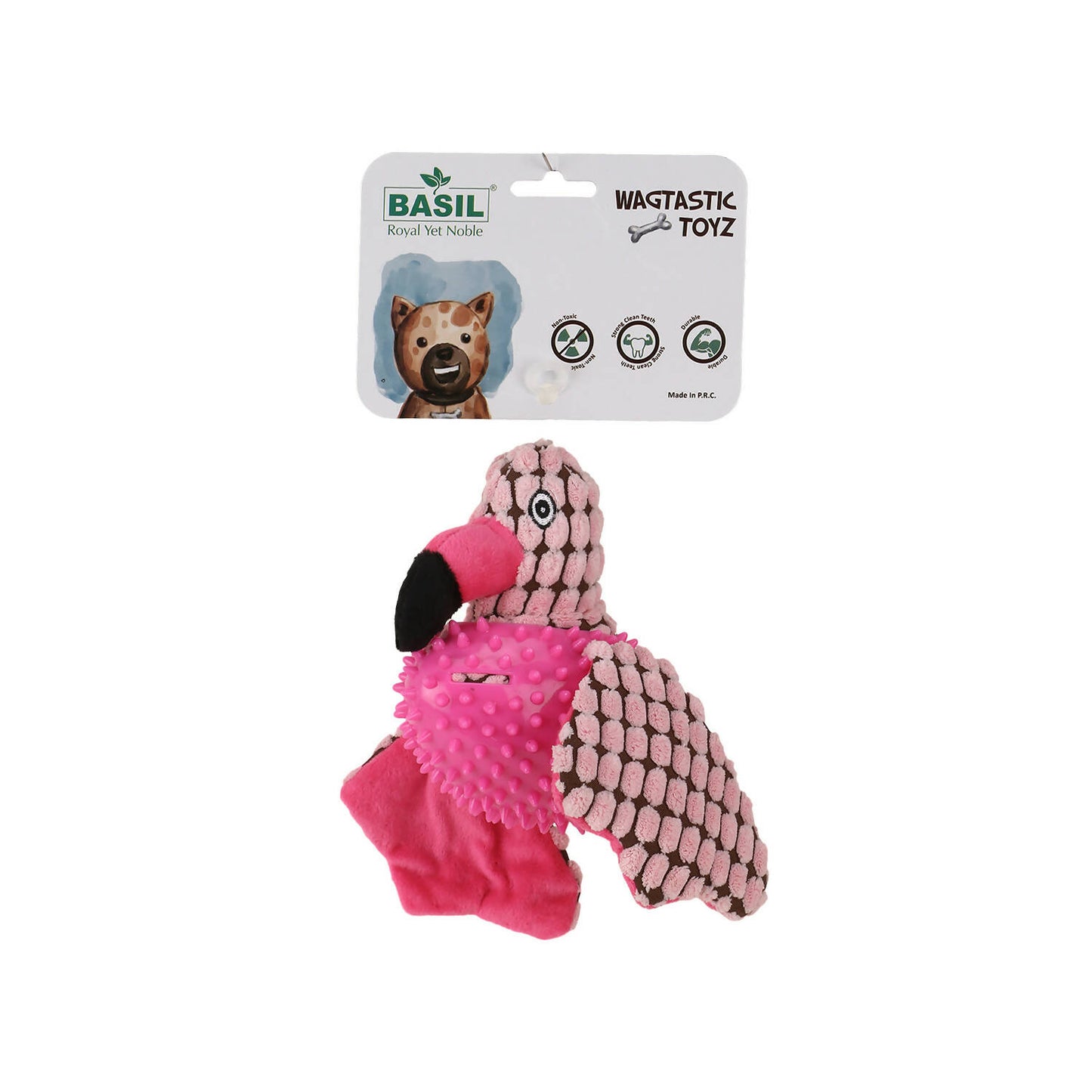 Basil - Bird Shaped Plush Toy with Squeaky Neck for Dogs (Assorted)
