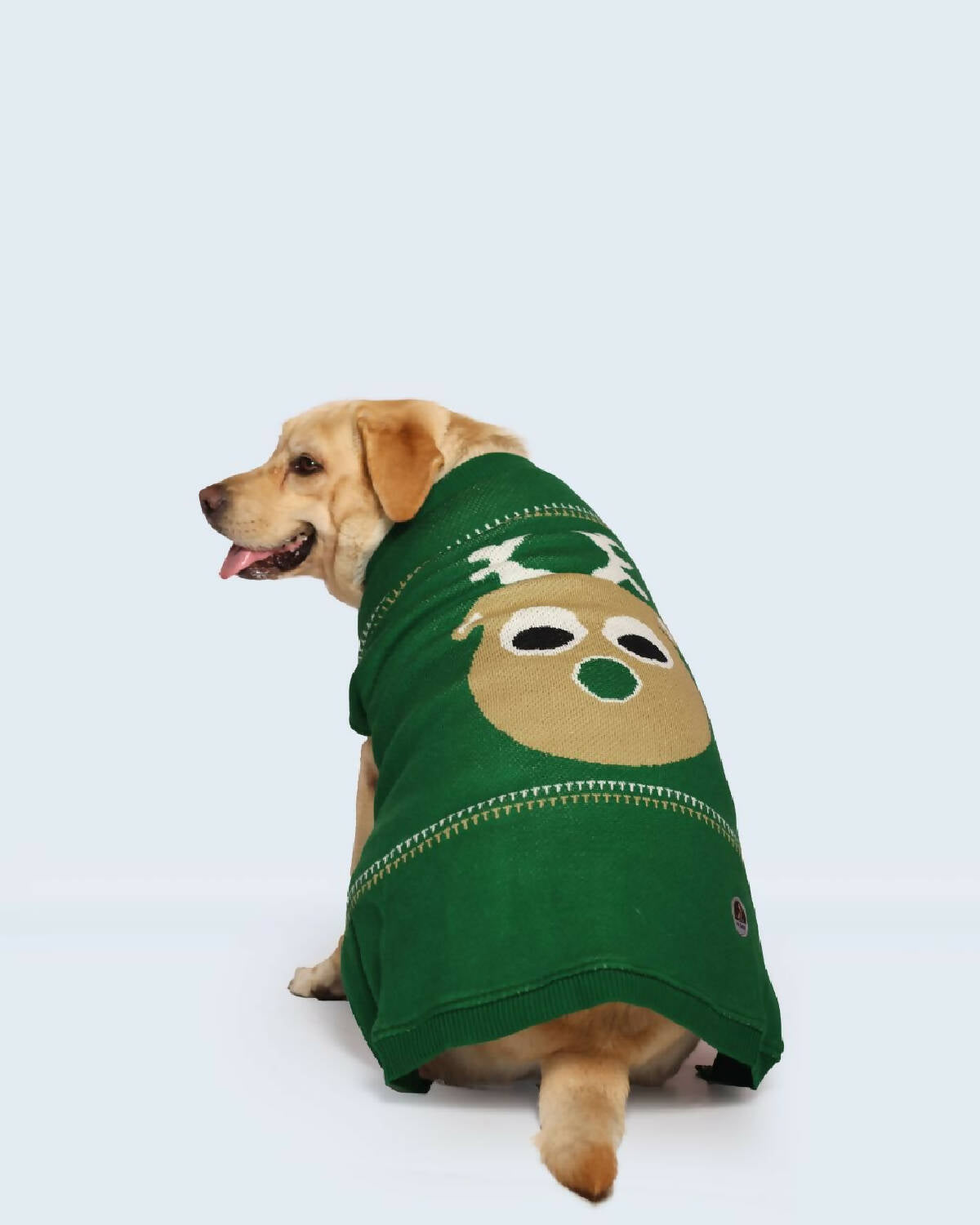 Petsnugs Green Reindeer Sweater for dogs and cats