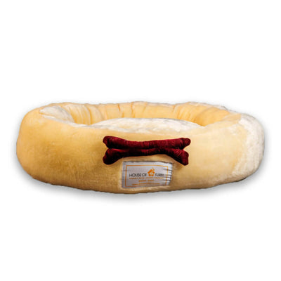 House of Furry - Soft Faux Fur round bolster bed