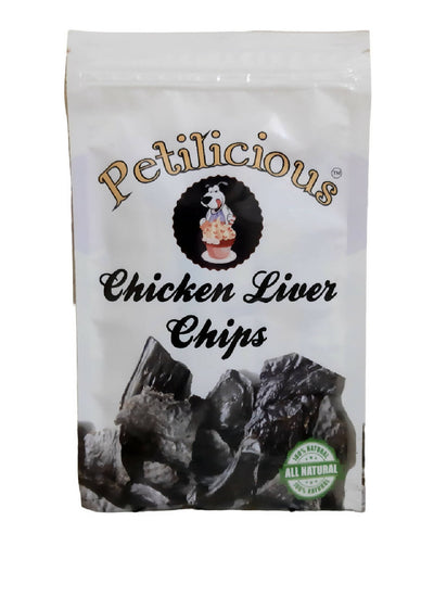 Petilicious - Dry Chicken Liver Chips Dog Food Tasty & Healthy Treats