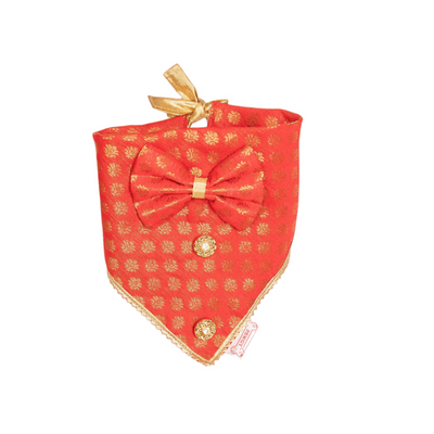 Pawgypets - Occasion wear Bow Bandana | Red
