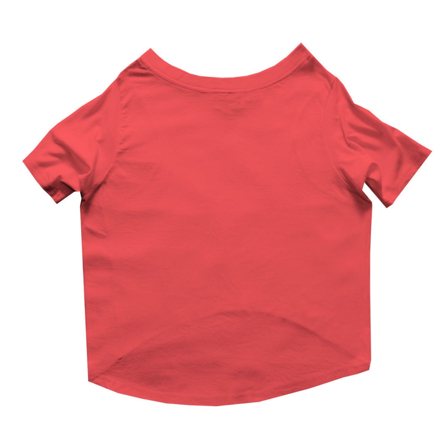 Ruse / ask-me-about-my-human-crew-neck-dog-tee / Poppy Red