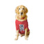 Ruse XX-Small (Chihuahuas, Papillons) / Poppy Red Ruse Basic Crew Neck "Astronaut Ice Cream" Printed Half Sleeves Dog Tee