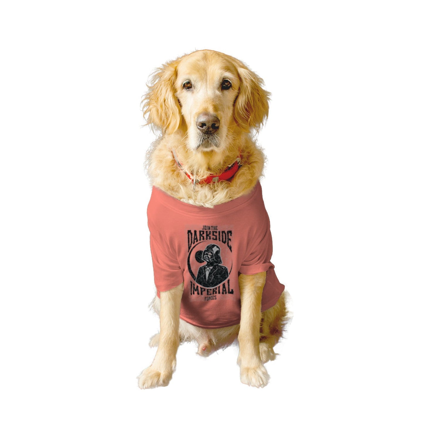 Ruse XX-Small (Chihuahuas, Papillons) / Navy Ruse Basic Crew Neck "Dark Side" Printed Half Sleeves Dog Tee