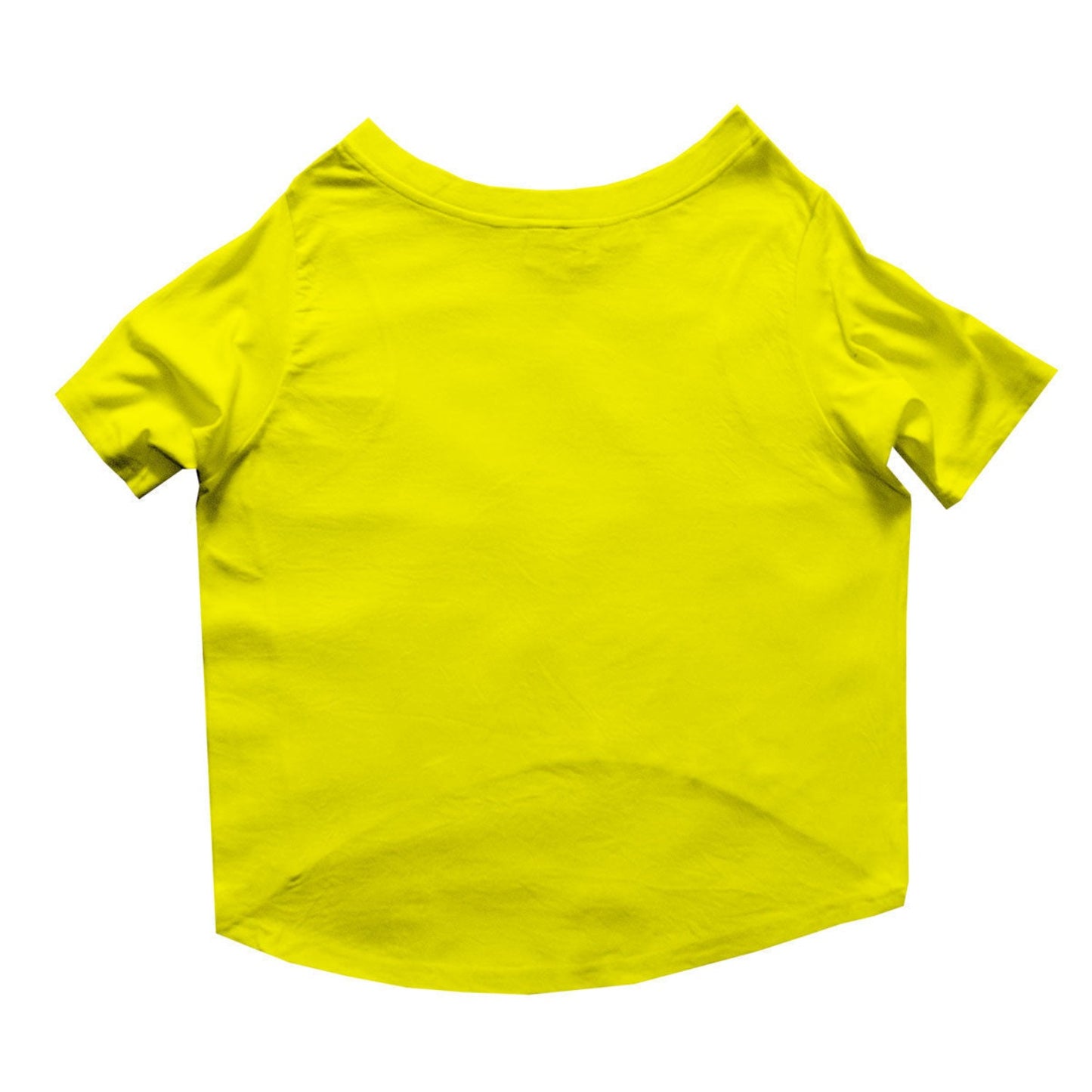 Ruse / Yellow Ruse Basic Crew Neck "FOODIE? FOODIE." Printed Half Sleeves Dog Tee21