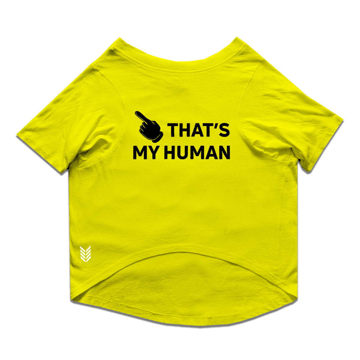 Ruse / that’s-my-human-crew-neck-dog-tee / Yellow