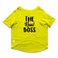 Ruse / the-real-boss-crew-neck-dog-tee / Yellow