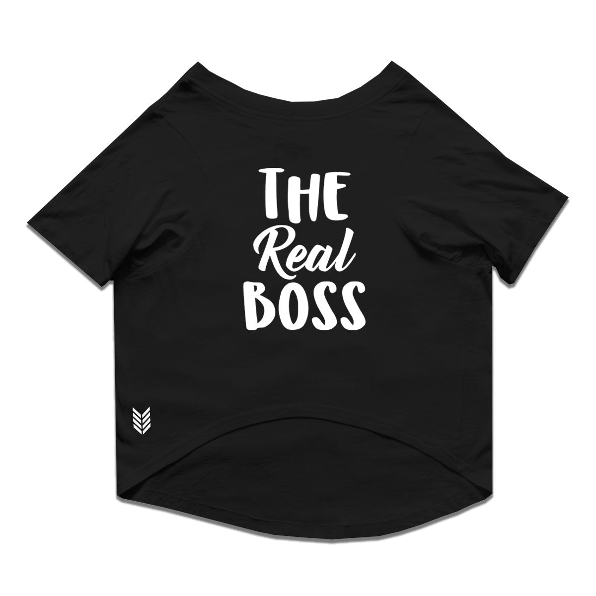 Ruse / the-real-boss-crew-neck-dog-tee / Black