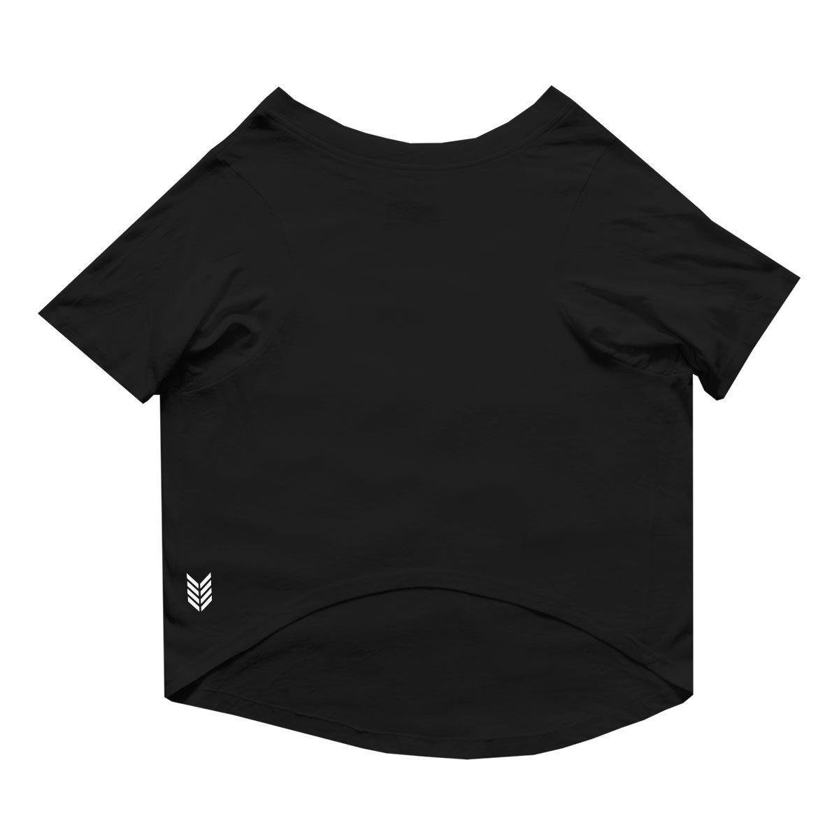 Ruse XX-Small (Chihuahuas, Papillons) / Black Customize Basic Crew Neck Solid Half Sleeves Dog Tee