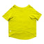 Ruse XX-Small (Chihuahuas, Papillons) / Yellow Customize Basic Crew Neck Solid Half Sleeves Dog Tee
