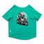 Ruse / Aqua Green Ruse Basic Crew Neck "Cafe Racer Helmet" Printed Half Sleeves Dog Tee12