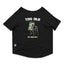 Ruse  / Black Ruse Basic Crew Neck "I'm Too Old for this Sh*t" Printed Half Sleeves Dog Tee15