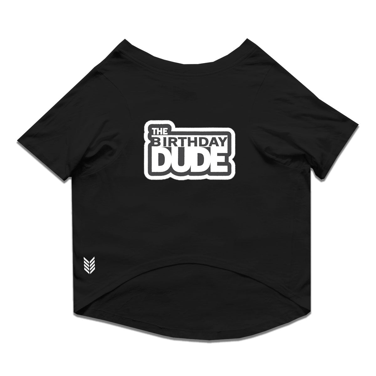 Ruse / Black Ruse Basic Crew Neck "The Birthday Dude" Printed Half Sleeves Dog Tee16
