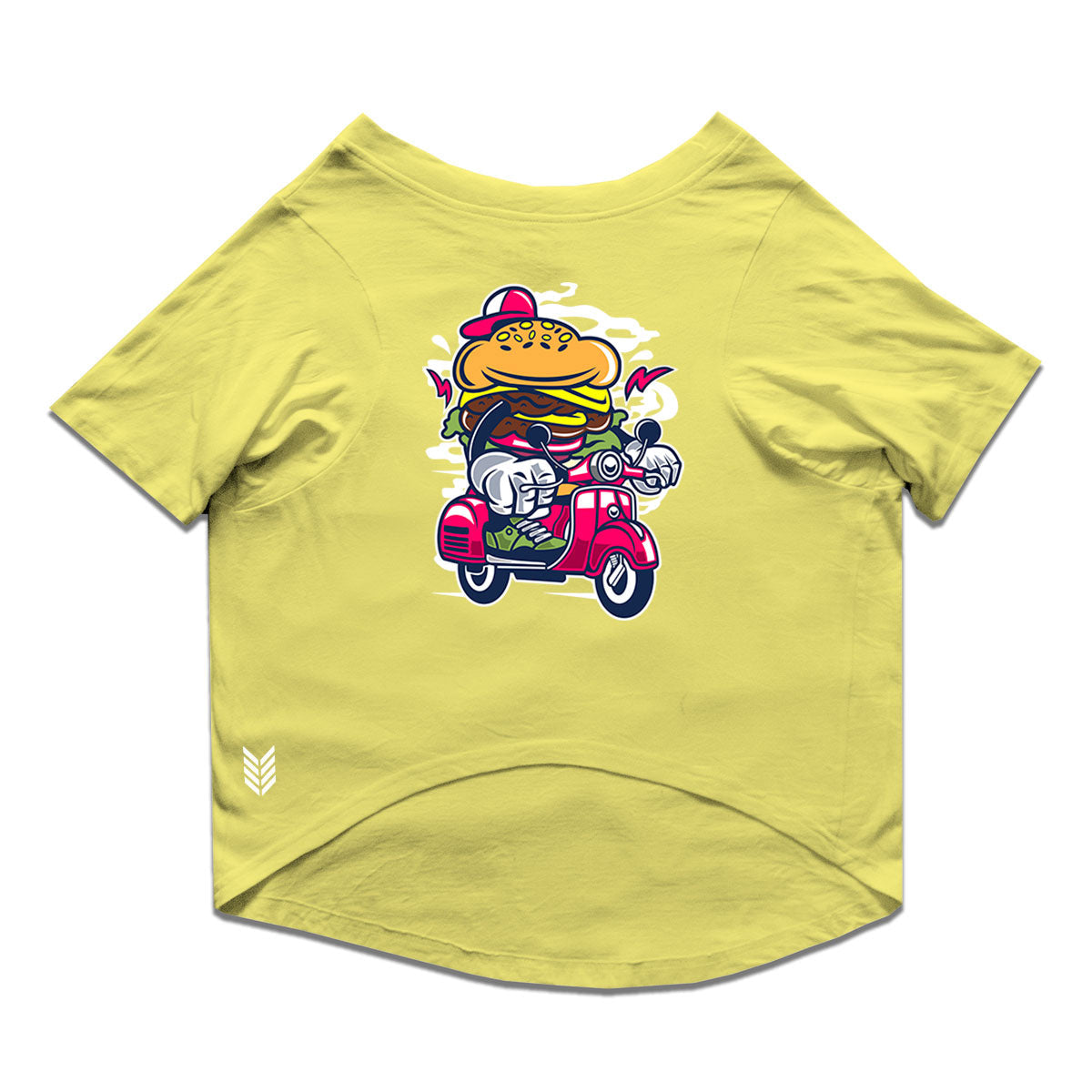 Ruse / Lemon Tonic Ruse Basic Crew Neck "Burger Scooter" Printed Half Sleeves Dog Tee11