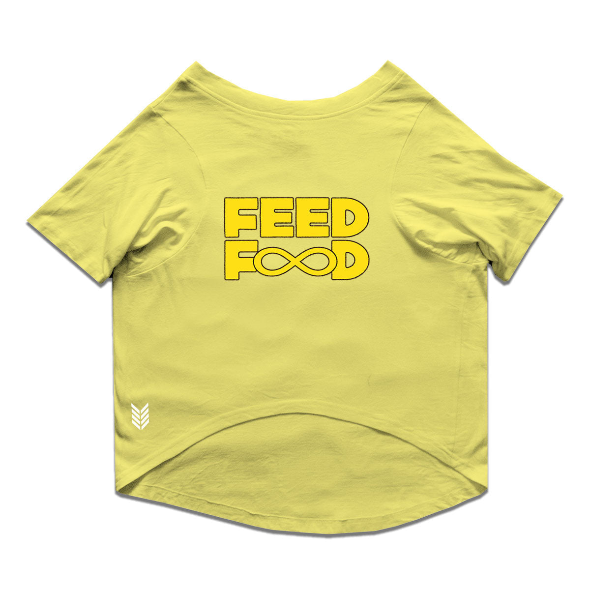 Ruse / Lemon Tonic Ruse Basic Crew Neck "Feed Food" Printed Half Sleeves Dog Tee9