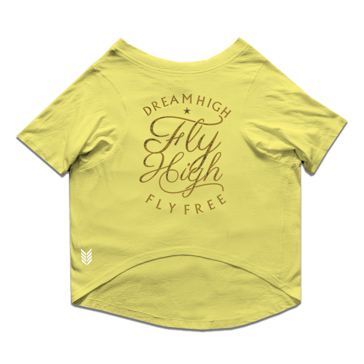 Ruse / Lemon Tonic Ruse Basic Crew Neck "FLY HIGH" Printed Half Sleeves Dog Tee10