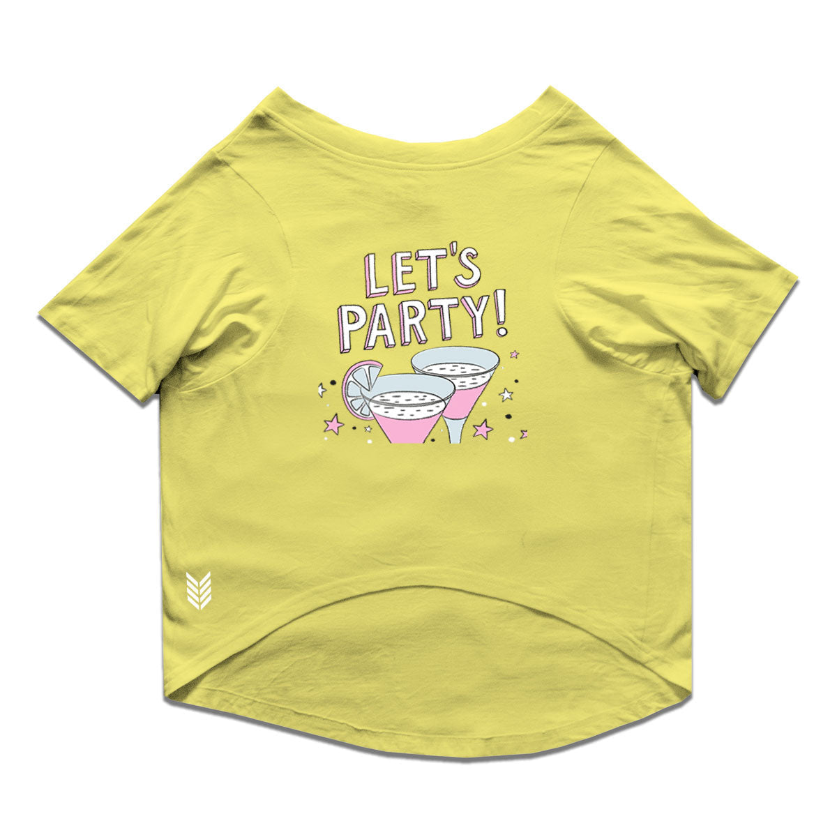 Ruse / Lemon Tonic Ruse Basic Crew Neck "Let's Party" Printed Half Sleeves Dog Tee11