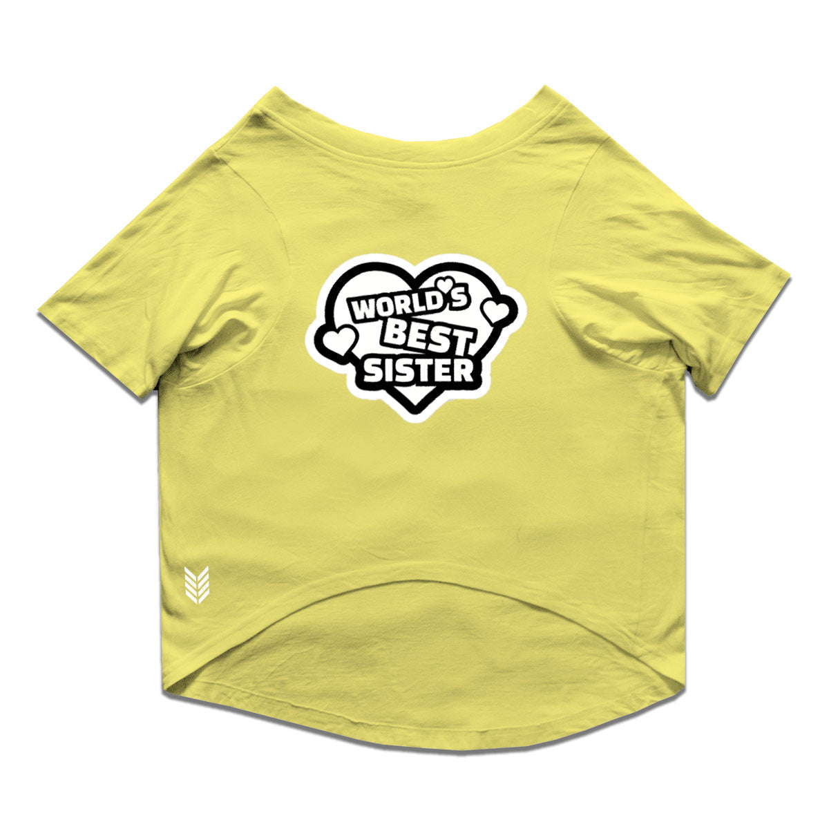 Ruse / Lemon Tonic Ruse Basic Crew Neck "World's Best Sister" Printed Half Sleeves Dog Tee10