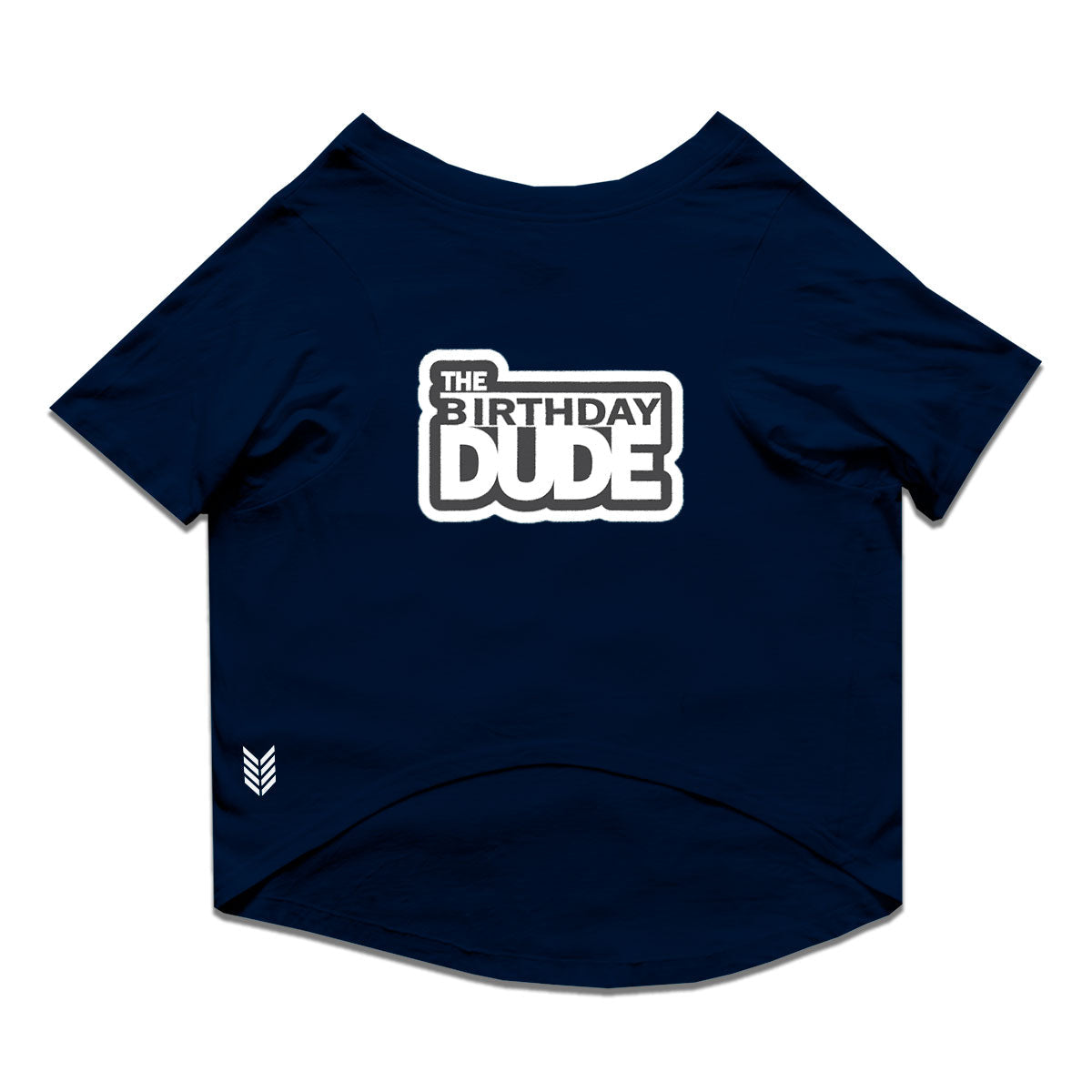 Ruse / Navy Ruse Basic Crew Neck "The Birthday Dude" Printed Half Sleeves Dog Tee14