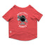 Ruse / Poppy Red Ruse Basic Crew Neck "BASKETBALL BOMBER" Printed Half Sleeves Dog Tee14