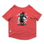 Ruse / Poppy Red Ruse Basic Crew Neck "BRICK GAMERS" Printed Half Sleeves Dog Tee9