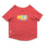 Ruse / Poppy Red Ruse Basic Crew Neck "Pool Party" Printed Half Sleeves Dog Tee16