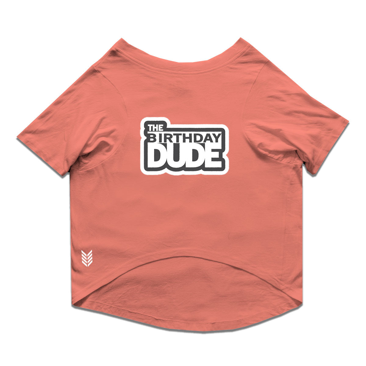 Ruse / Salmon Ruse Basic Crew Neck "The Birthday Dude" Printed Half Sleeves Dog Tee15