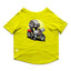 Ruse / Yellow Ruse Basic Crew Neck "Cafe Racer Helmet" Printed Half Sleeves Dog Tee11