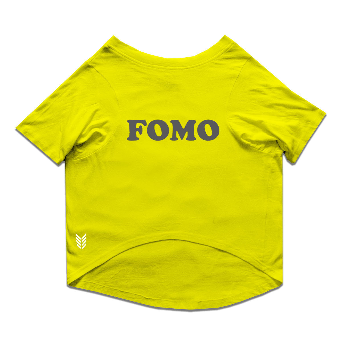 Ruse / Yellow Ruse Basic Crew Neck "FOMO" Printed Half Sleeves Dog Tee12