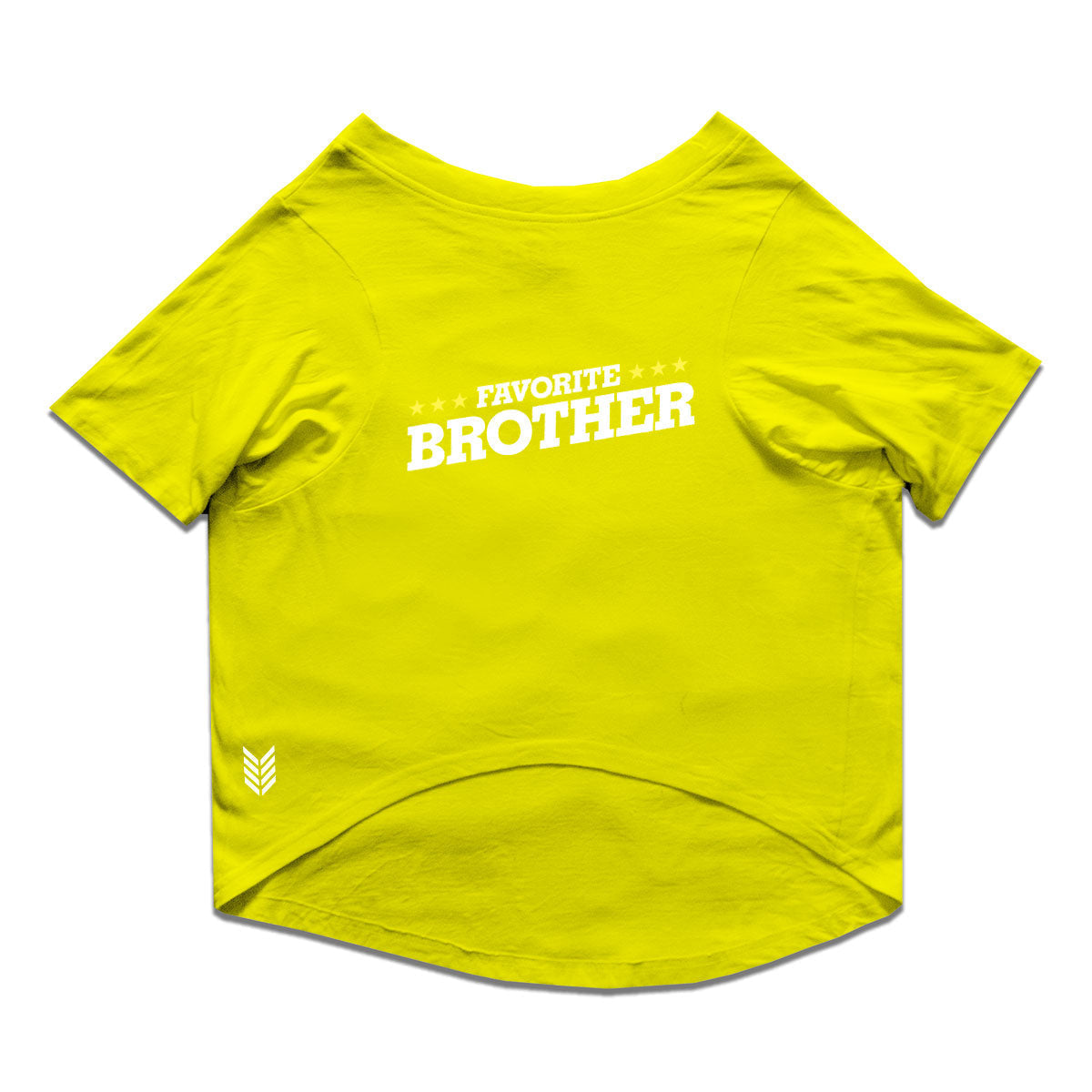 Ruse / Yellow Ruse Basic Crew Neck "Favourite Brother" Printed Half Sleeves Dog Tee9