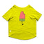 Ruse  / Yellow Ruse Basic Crew Neck "Icicle" Printed Half Sleeves Dog Tee12