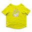 Ruse / Yellow Ruse Basic Crew Neck "Let's Party" Printed Half Sleeves Dog Tee12