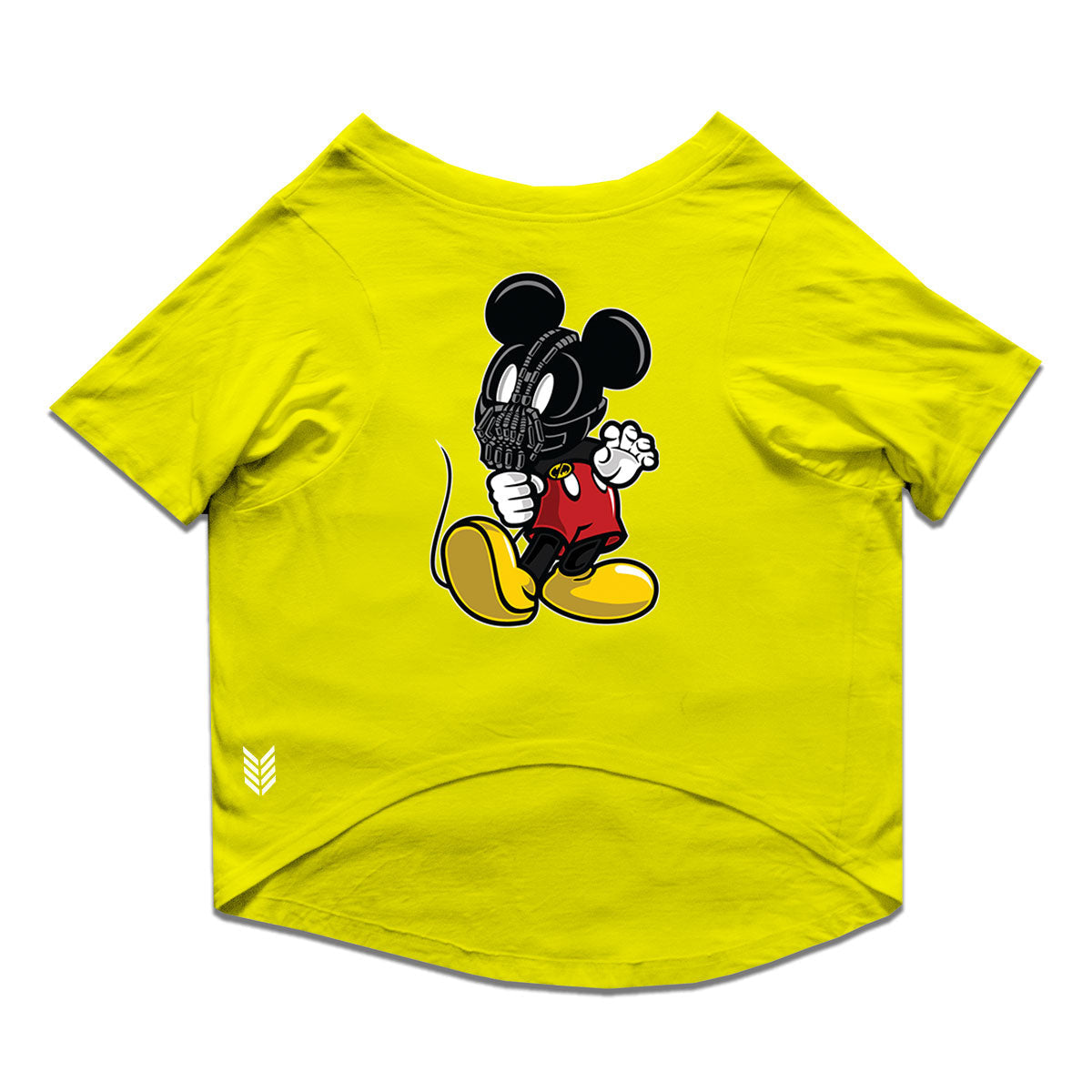 Ruse / Yellow Ruse Basic Crew Neck "Mouse Bane" Printed Half Sleeves Dog Tee12
