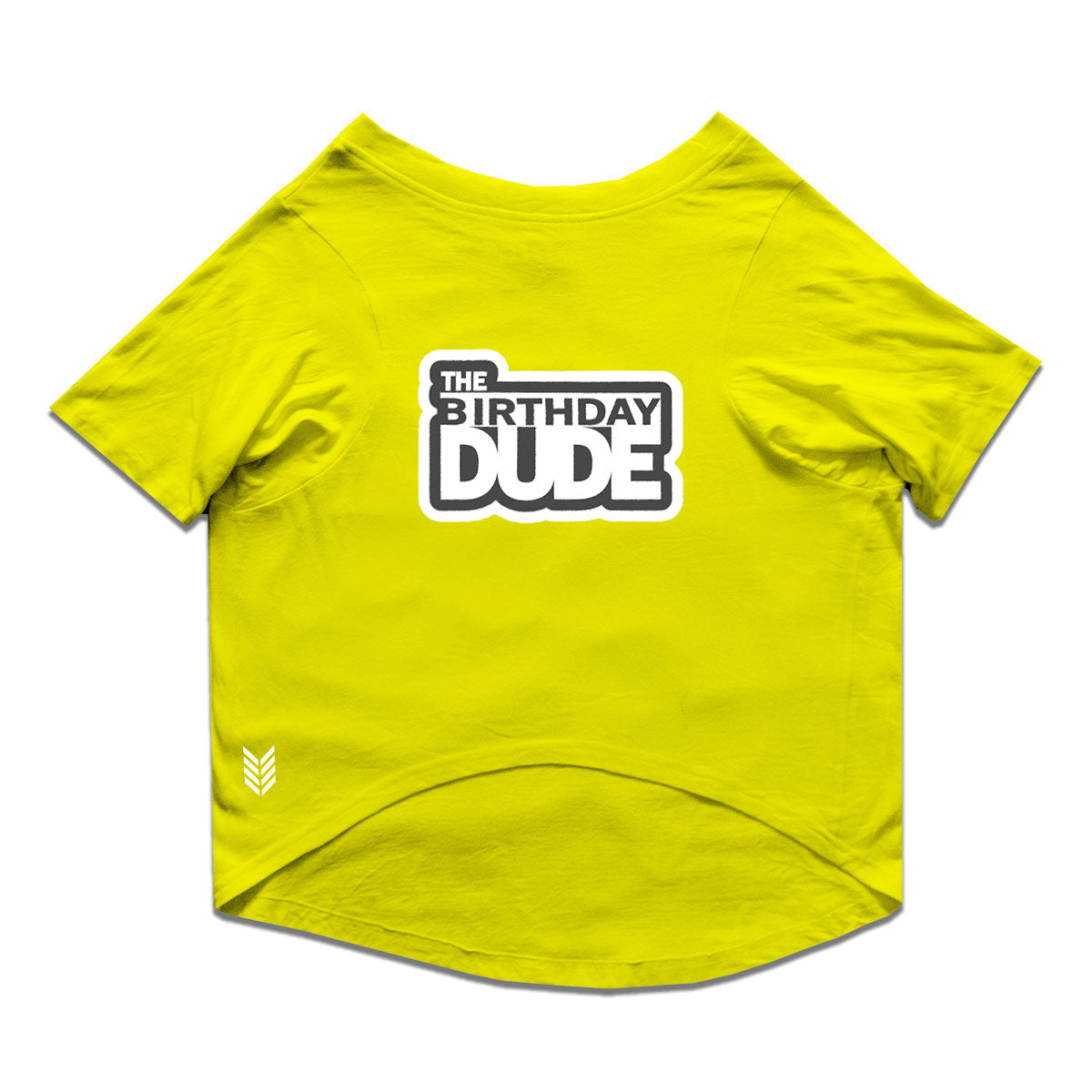 Ruse / Yellow Ruse Basic Crew Neck "The Birthday Dude" Printed Half Sleeves Dog Tee12