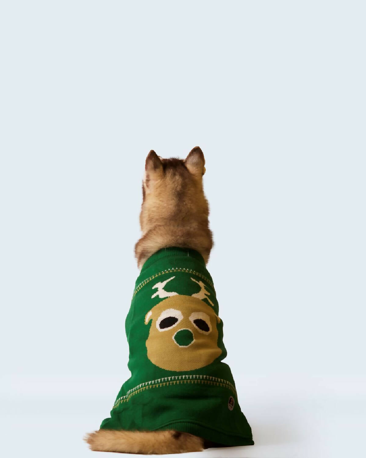 Petsnugs Green Reindeer Sweater for dogs and cats