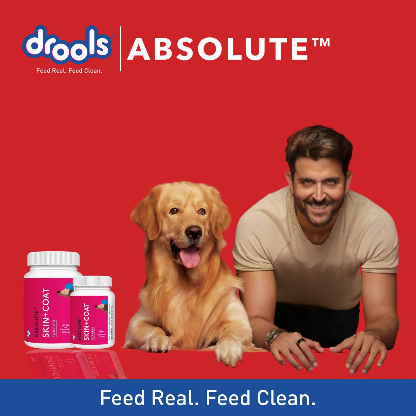 Drools - Absolute Skin + Coat Tablet Dog Supplement