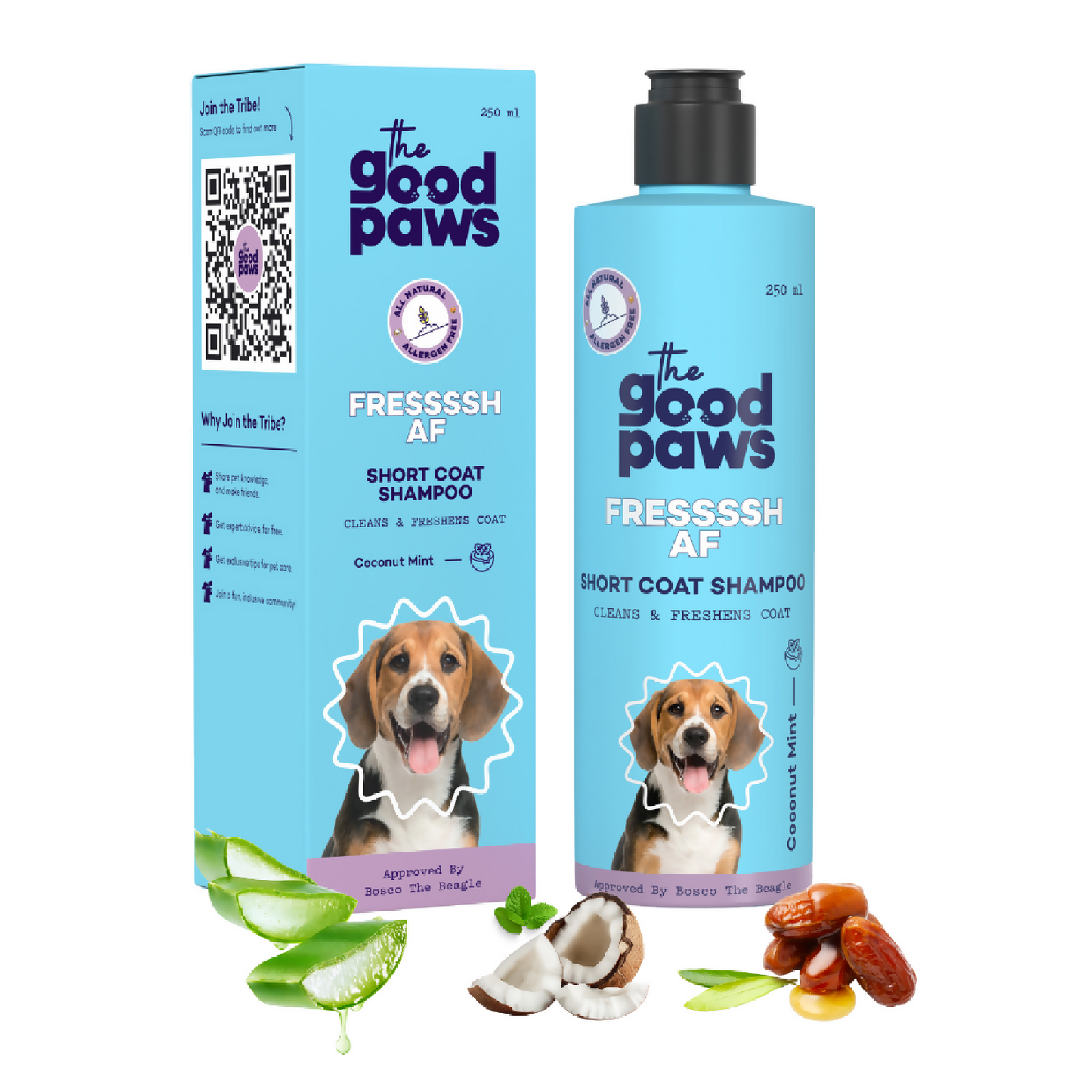 The Good Paws FRESSSSH AF Short Coat Shampoo | Smoothes Skin & Coat | Made Safe